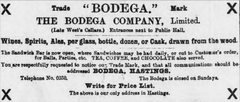 Bodega 1902 Advertisement